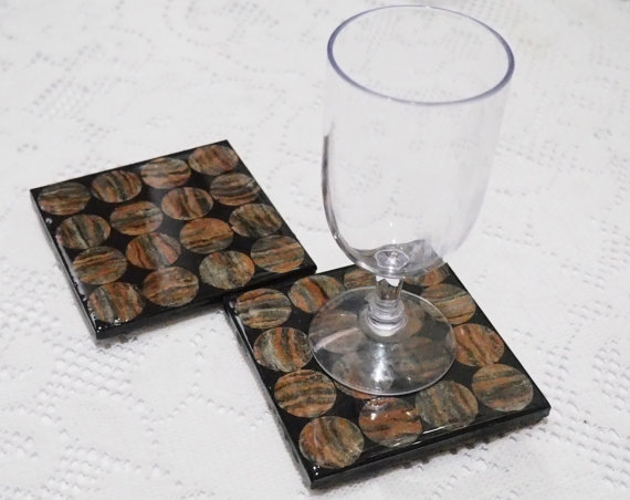 coasters and glass