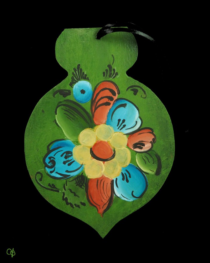 Holiday Ornament (Acrylic on wood)