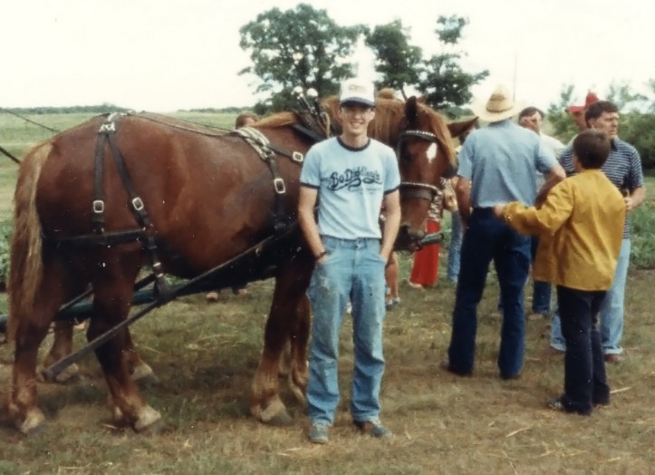 Rick on the Farm circa 1980
